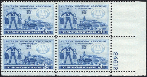 # 1007 (1952) American Auto Association - PB, LR #24612, MNH