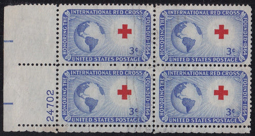 # 1016 (1952) Red Cross - PB, LL #24702, Used