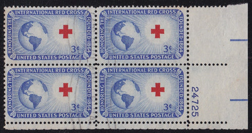 # 1016 (1952) Red Cross - PB, LR #24725, Used