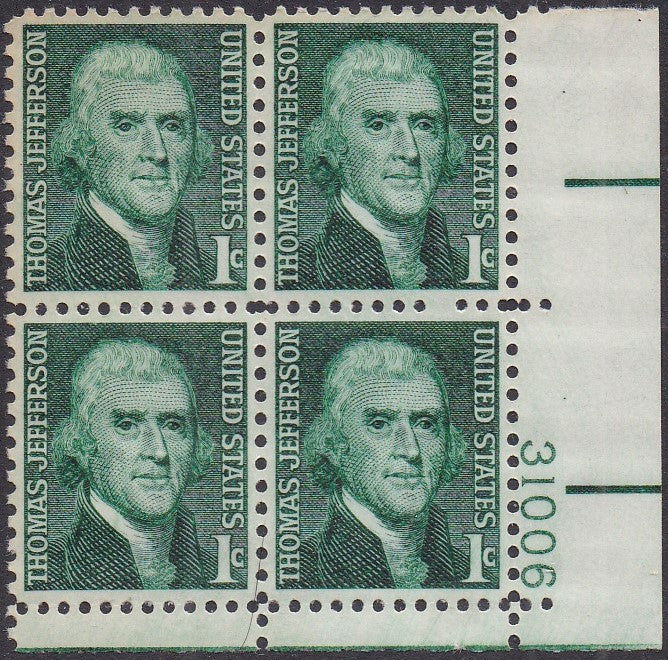 # 1278 (1968) Jefferson - PB, LR #31006, MNH