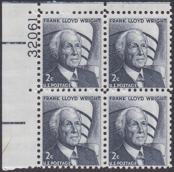 #1280 (1966) Wright - PB, UL #32061, MNH