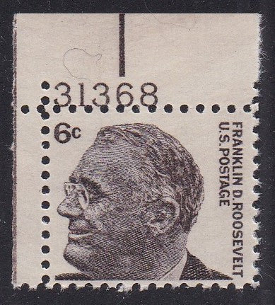 #1284a (1966) FDR, Tagged - PB, UL #31368, MNH