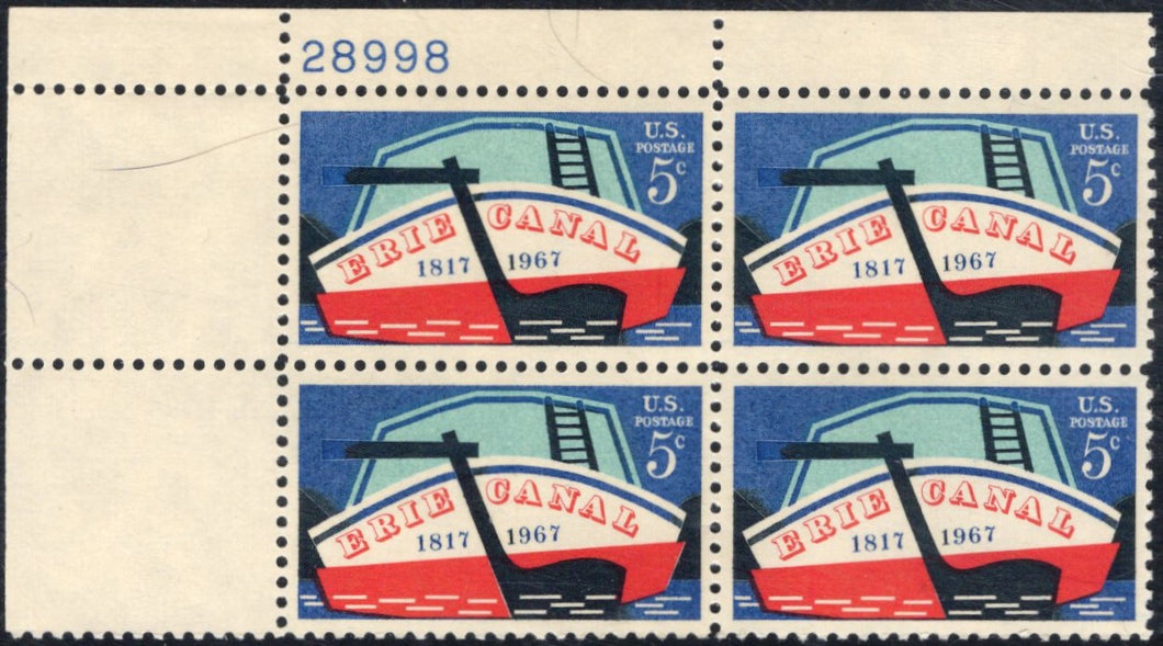 # 1325 (1967) Erie Canal - PB, UL #28998, MNH