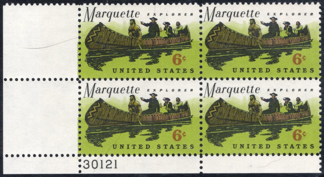 # 1356 (1968) Marquette - PB, LL #30121, MNH