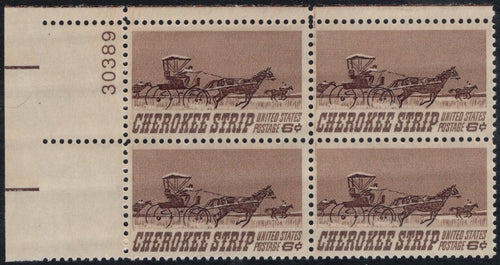 # 1360 (1968) Cherokee Strip - PB, UL #30389, MNH