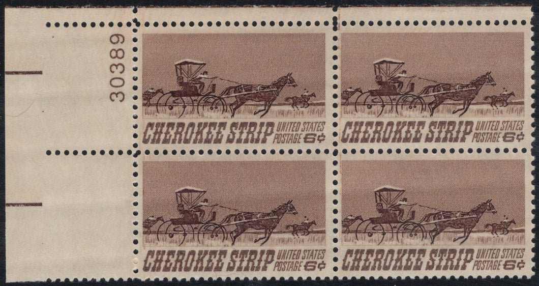 # 1360 (1968) Cherokee Strip - PB, UL #30389, MNH