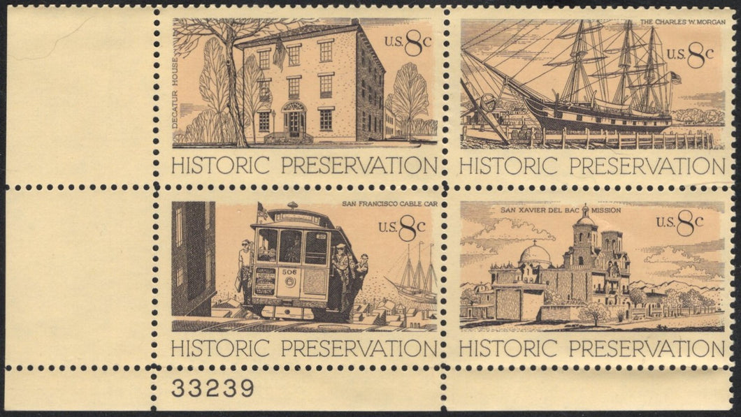 # 1440-43 (1971) Historic Preservation - PB, LL #33239, MNH