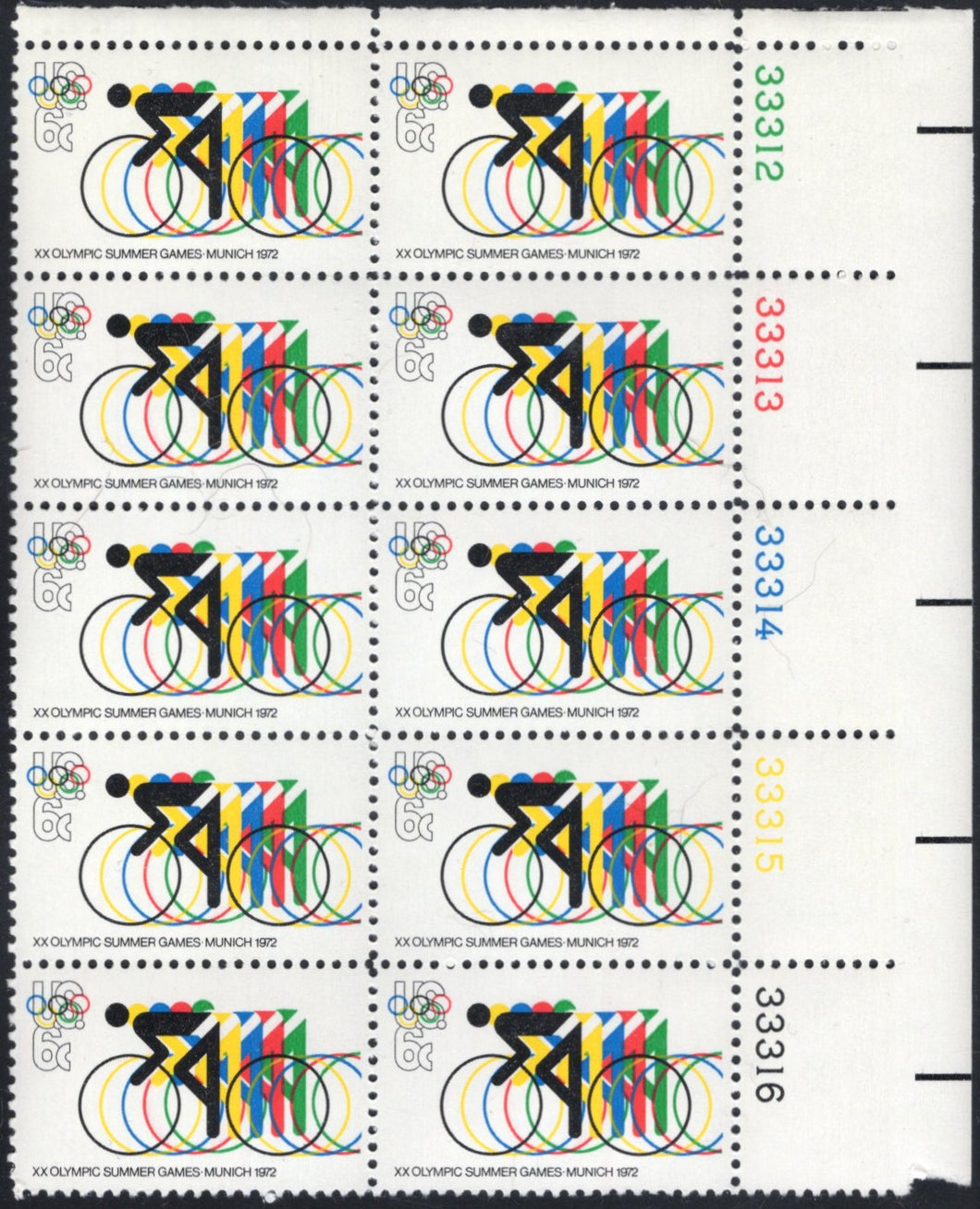 # 1460 (1972) Olympics - PB, UR #33316, MNH