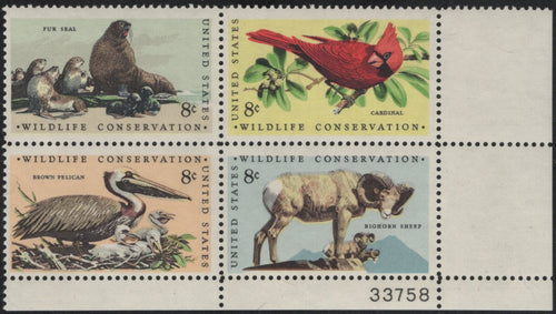 # 1464-67 (1972) Wildlife - PB, LR #33758, MNH