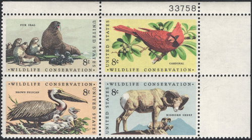 # 1464-67 (1972) Wildlife - PB, UR #33758, MNH