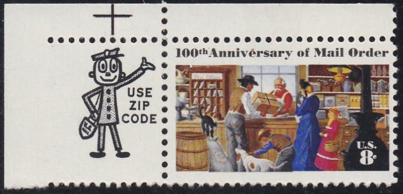 # 1468 (1972) Mail Order - Mr. Zip, Sgl, UL, MNH