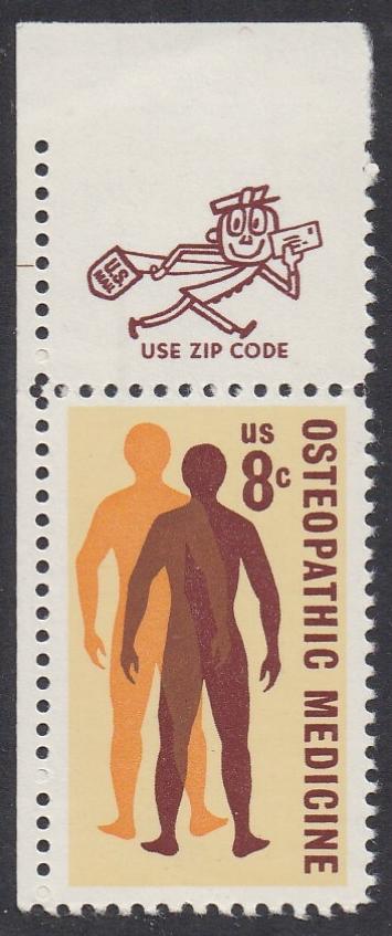 # 1469 (1972) Medicine - Mr. Zip, Sgl, UL, MNH