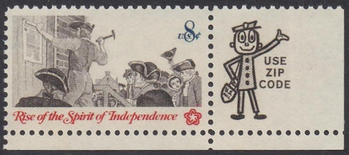 # 1477 (1973) Broadside Posting - Mr. Zip, Sgl, LR, MNH