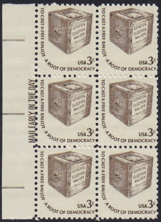 # 1584 (1977) Ballot Box, DG, GP - ME BK/6, L, MNH