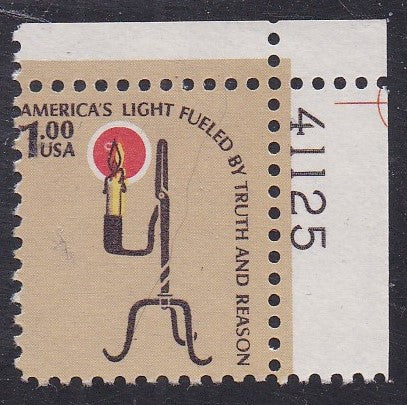 # 1610 (1979) Rush Lamp, SG, BP, OA Tag - Plt sgl, UR #41125, MNH