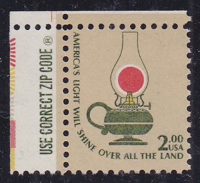 # 1611 (1978) Table Lamp, SG, BP, OA Tag - Zip Code sgl, UL, MNH