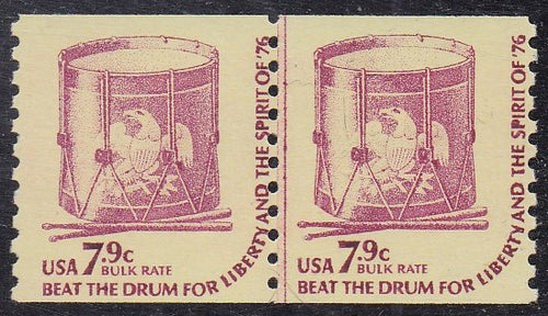 # 1615 (1976) Drum, DG, YP, OA Tag - Coil LP, Fine MNH