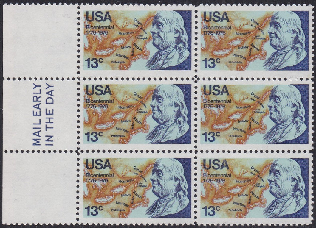 # 1690 (1976) Franklin - ME, BK/6, L, MNH