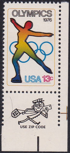 # 1698 (1976) Olympics - Mr. Zip, Sgl, LR, MNH