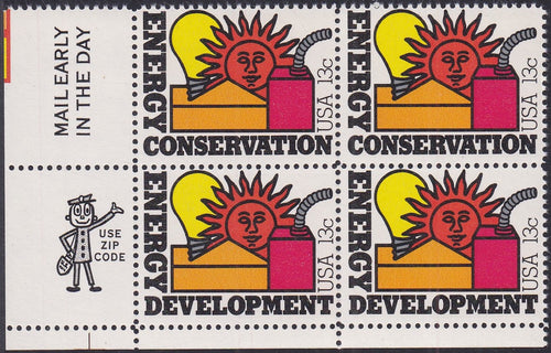 # 1723-24 (1977) Energy - Mr. Zip, BK/4, LL, MNH