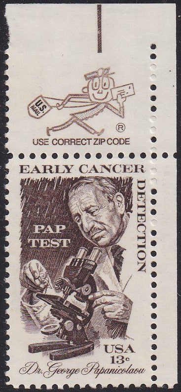 # 1754 (1978) Cancer - Mr. Zip, Sgl, UR, MNH