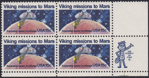 # 1759 (1978) Viking / Mars - Mr. Zip, BK/4, LR, MNH