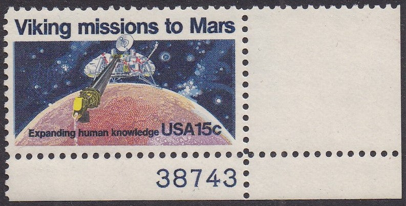 # 1759 (1978) Viking / Mars - Plt sgl, LR #38743, MNH