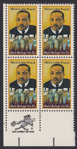 # 1771 (1979) MLK - Mr. Zip, BK/4, LL, MNH