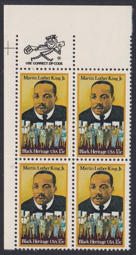 # 1771 (1979) MLK - Mr. Zip, BK/4, UL, MNH