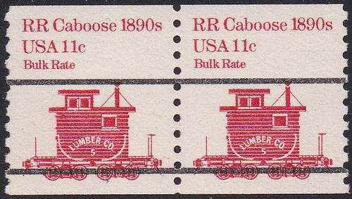 # 1905a (1984) 1890's Caboose, Precancel, with Lines - Coil pr, XF MNH