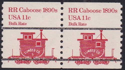 # 1905a (1984) 1890's Caboose, Precancel, with Lines - Coil pr, MNH