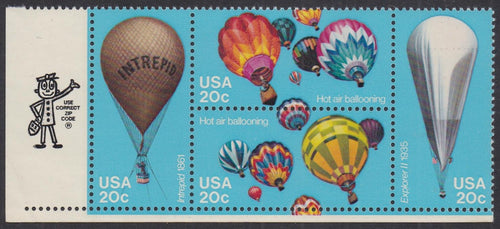 # 2032-35 (1983) Balloons - Mr. Zip, BK/4, LL, MNH