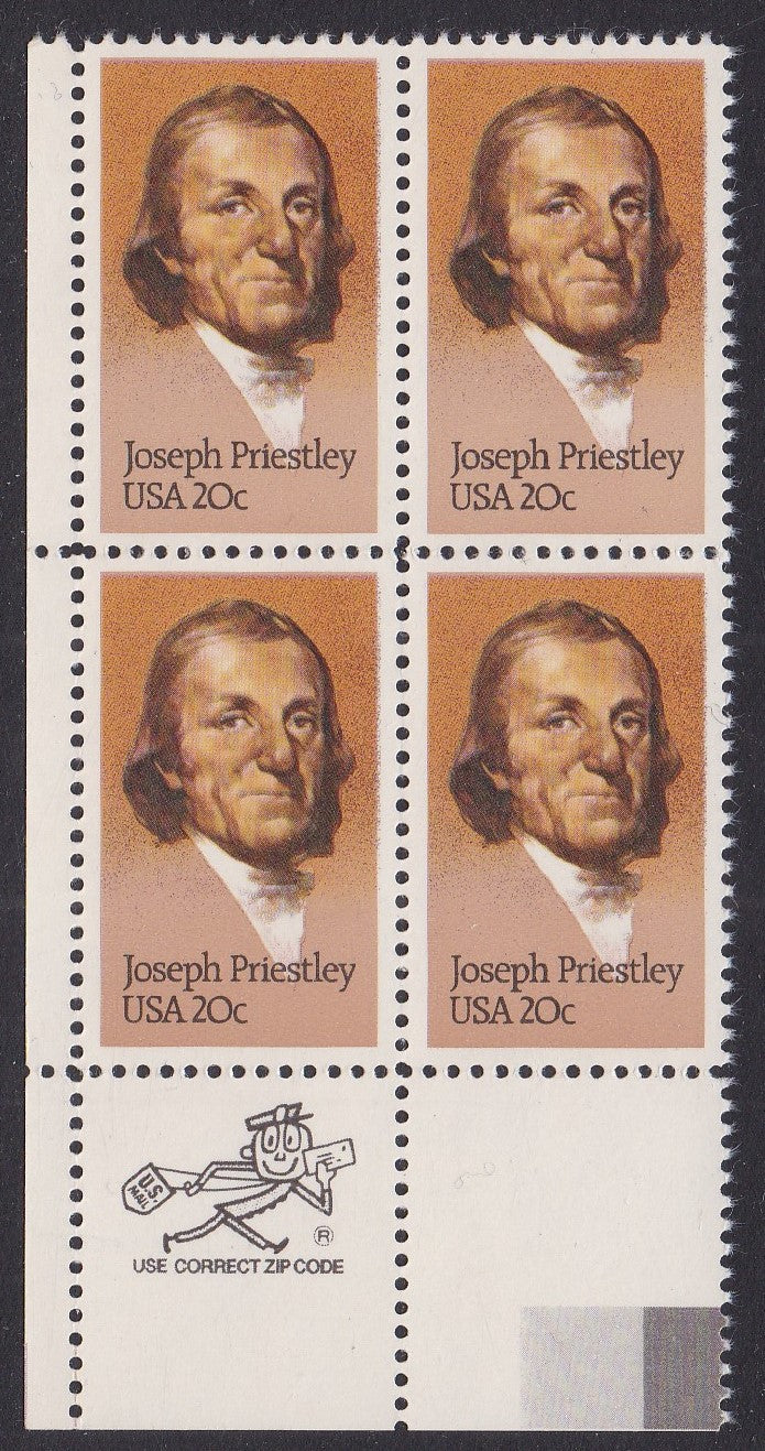 # 2038 (1983) Priestley - Mr. Zip, BK/4, LL, MNH