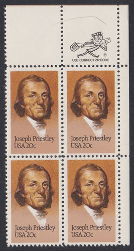 # 2038 (1983) Priestley - Mr. Zip, BK/4, UR, MNH