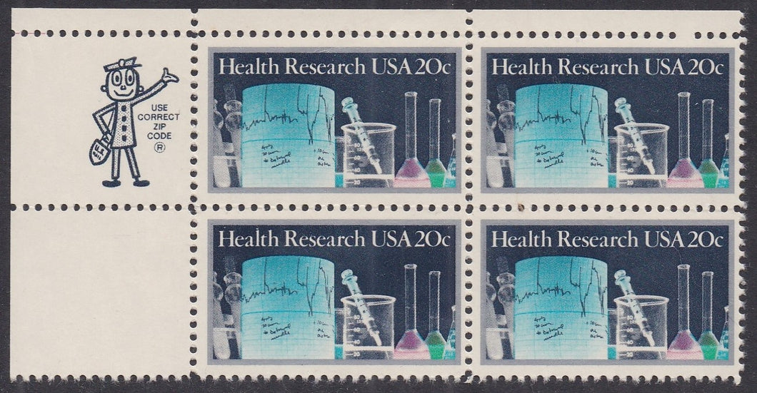 # 2087 (1984) Health Research - Mr. Zip, BK/4, UL, MNH