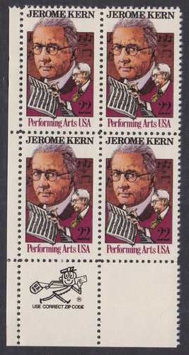 # 2110 (1985) Kern - Mr. Zip, BK/4, LL, MNH