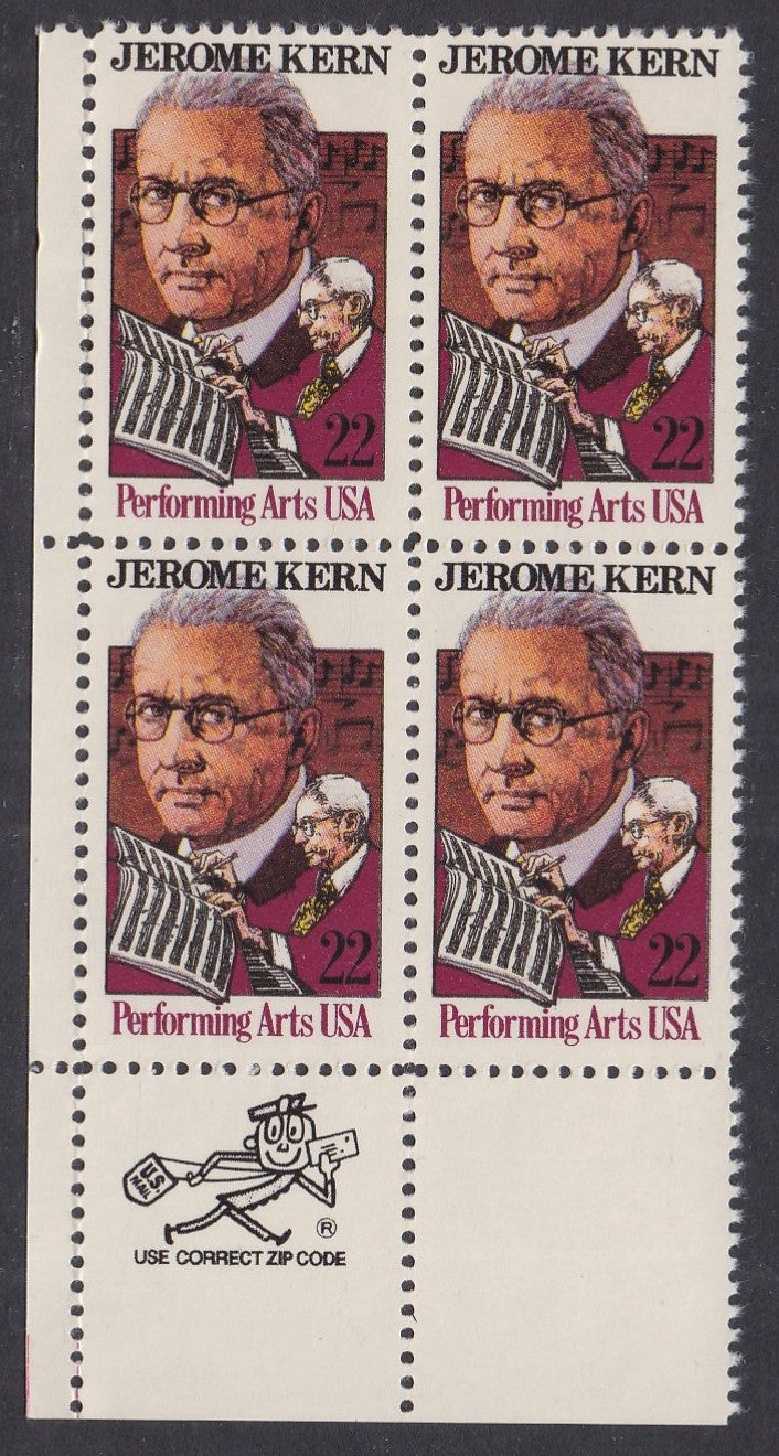 # 2110 (1985) Kern - Mr. Zip, BK/4, LL, MNH