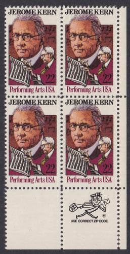 # 2110 (1985) Kern - Mr. Zip, BK/4, LR, MNH