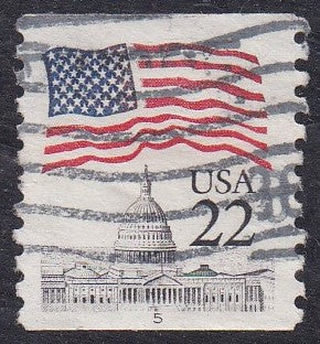 # 2115a (1985) Flag over Capitol Dome, NB Tag - PS/1, #5, Used