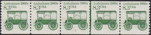 # 2128 (1985) 1860's Ambulance - PS/5, #1, VF MNH (PNC)