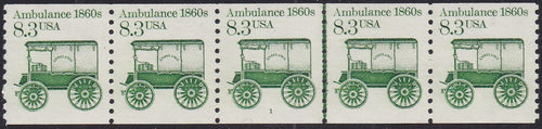 # 2128 (1985) 1860's Ambulance - PS/5, #1, XF MNH