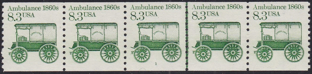 # 2128 (1985) 1860's Ambulance - PS/5, #1, XF MNH