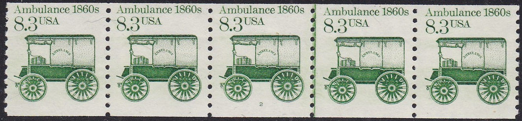 # 2128 (1985) 1860's Ambulance - PS/5, #2, FVF MNH (PNC)