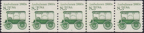 # 2128 (1985) 1860's Ambulance - PS/5, #2, XF MNH