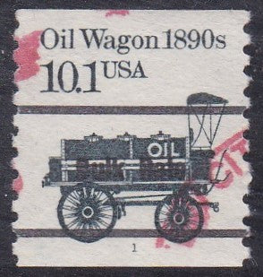 # 2130a (1988) 1890's Oil Wagon, Black Precancel - PS/1, #1, Used [1]