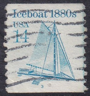 # 2134 (1985) 1880's Iceboat, Type I, OA Tag - PS/1, #3, Used