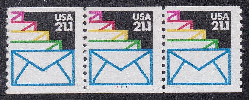 # 2150 (1985) Letters, Not Tag - PS/3, #111111, FVF MNH