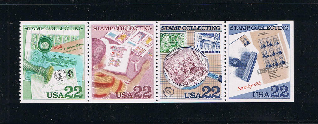 # 2201a (1986) Ameripex '86 - Bklt pane, No Tab, MNH, AT FACE