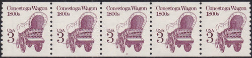 # 2252 (1988) 1800's Conestoga Wagon, DG, Not Tag - PS/5, #3, VF MNH