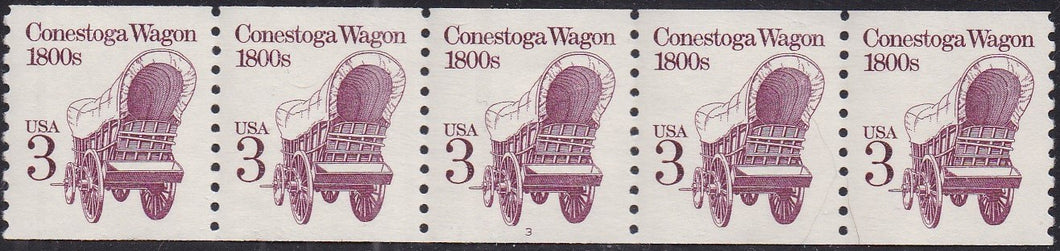 # 2252 (1988) 1800's Conestoga Wagon, DG, Not Tag - PS/5, #3, XF MNH